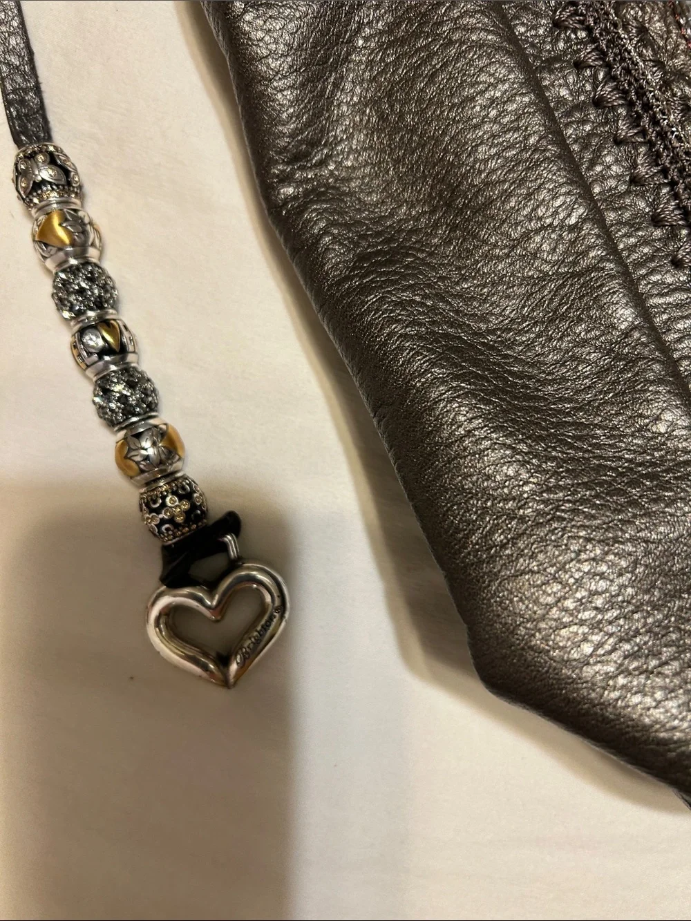 Brighton Black Embellished Crossbody Bag with Braided Strap